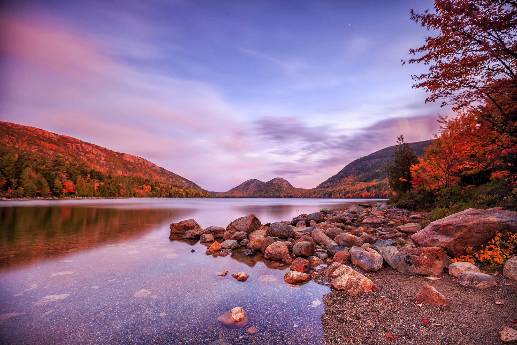 Best Hiking Trails in Acadia National Park - Jordan Pond in Acadia National Park in Maine