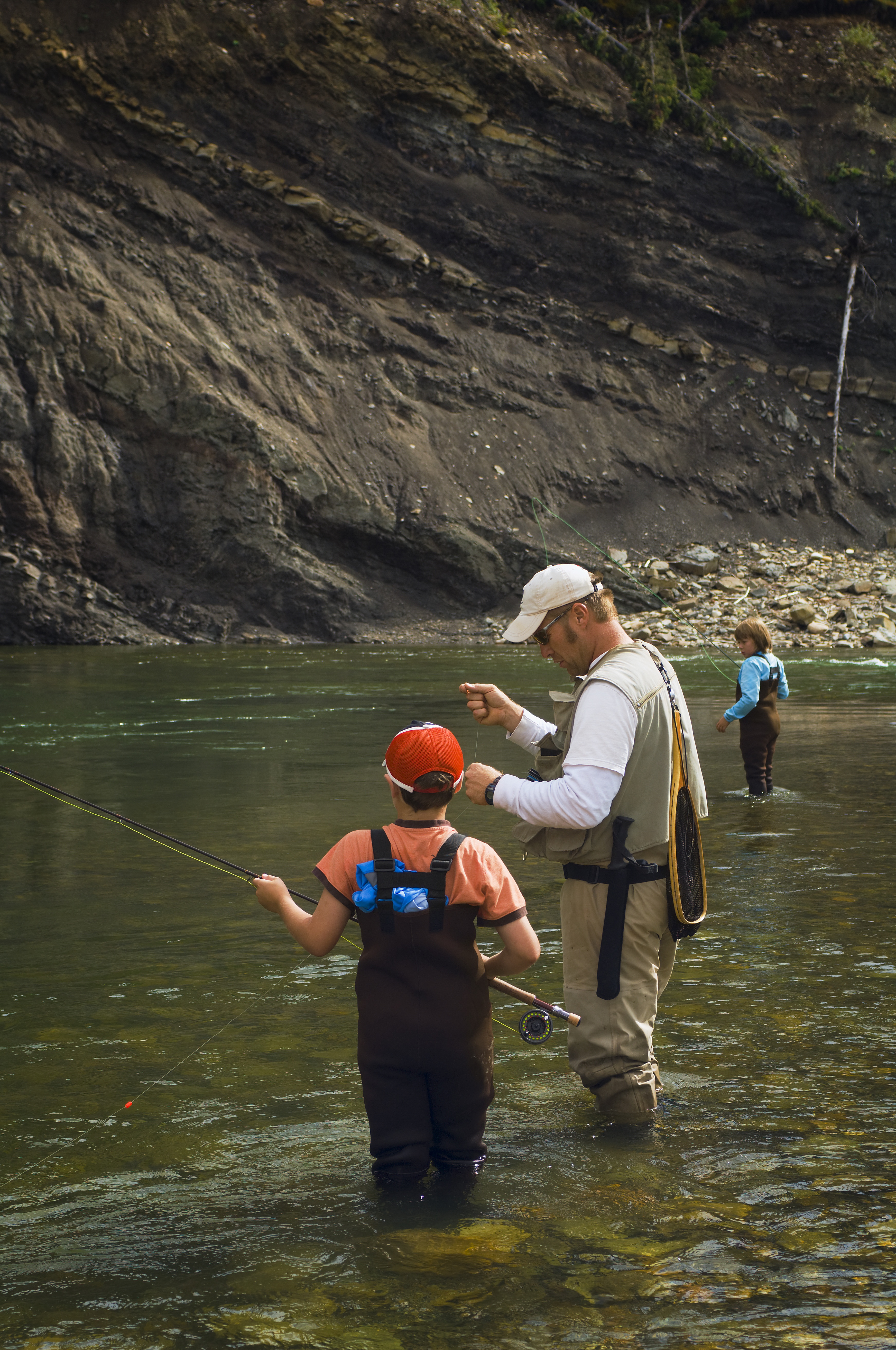 Fly fishing in Oregon is a great activity on a family vacation to Oregon