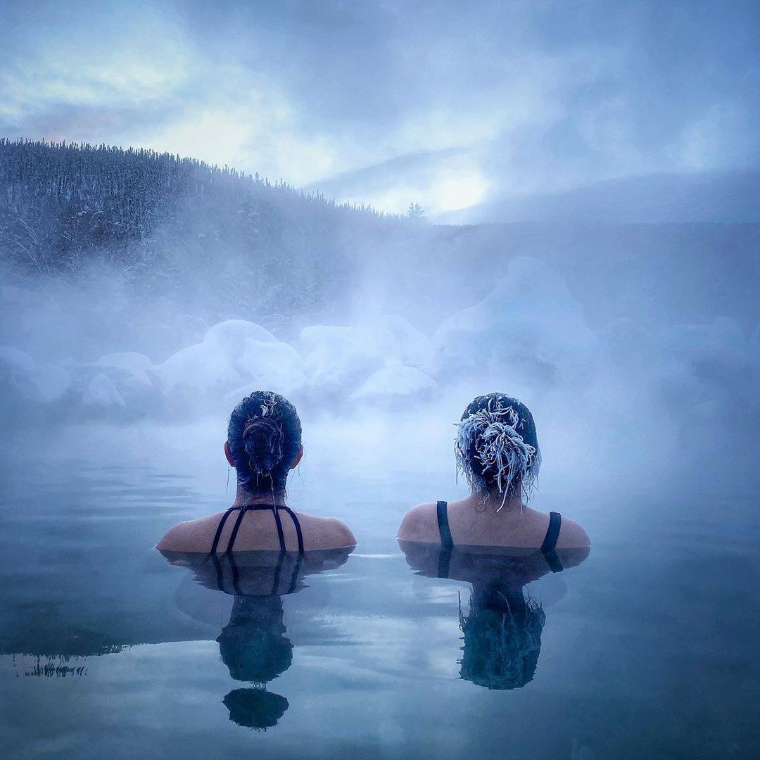 A time out in Chena Hot Springs