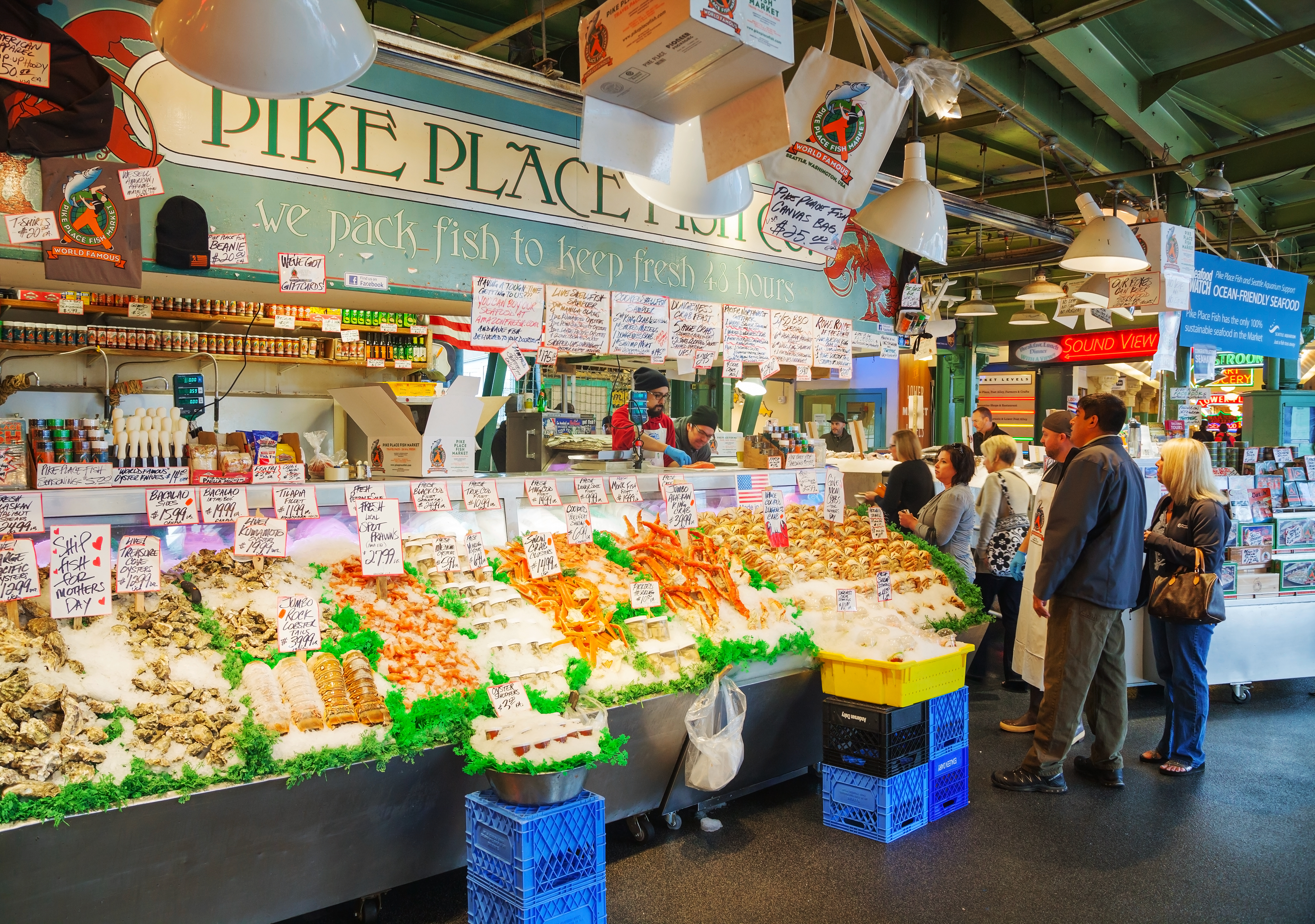 Plan Your Family Vacation in Washington with My Travel Guide - Pike's Place Market in Seattle WA