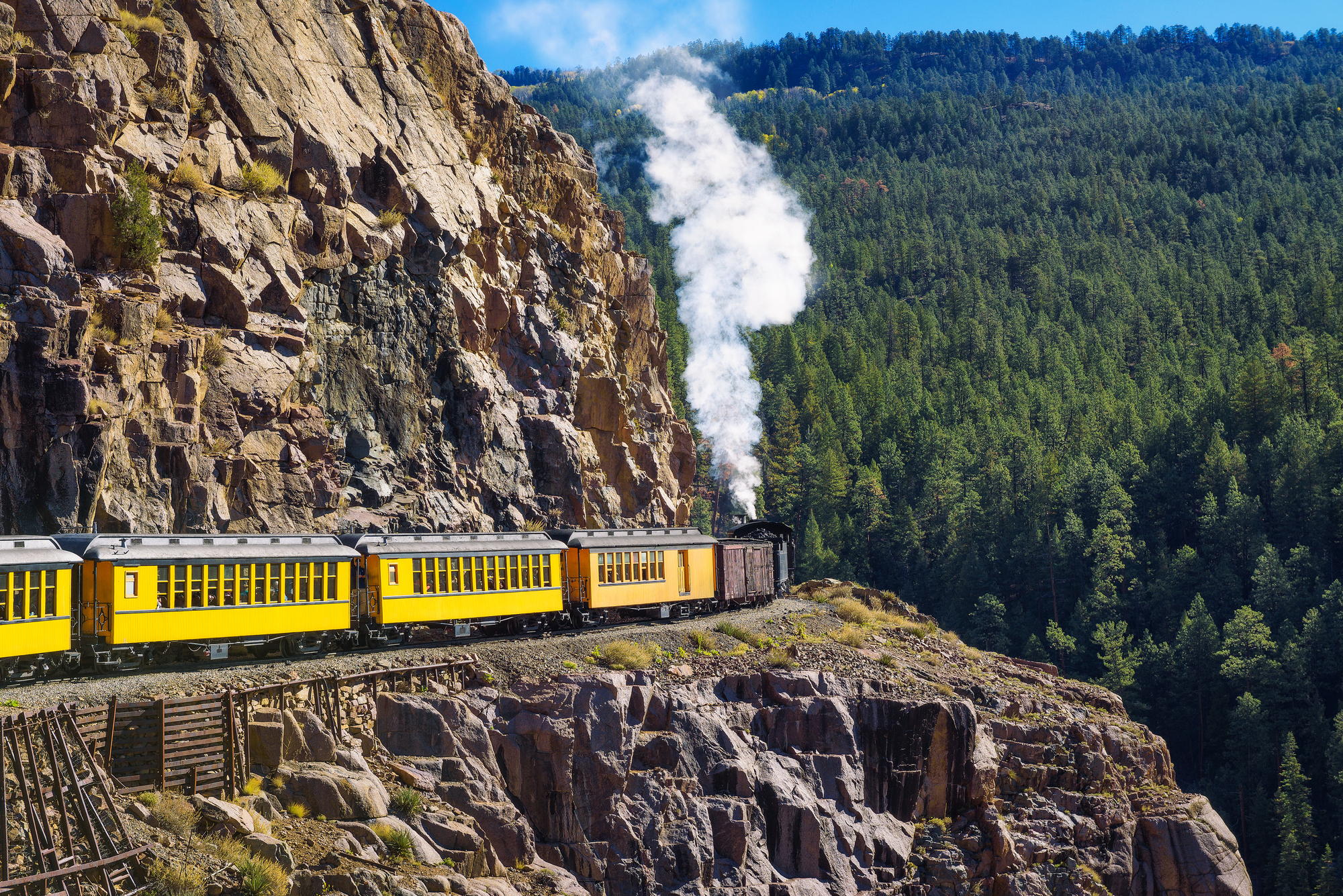 Love Trains? Take a Ride on a Historic Steam Train with Narrow Gauge Railroad - Narrow Gauge Railroad from Durango to Silverton in Colorado