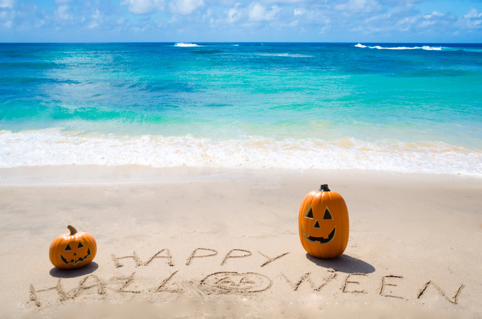 Hawaii Halloween: A Spooky Celebration in Paradise - Pumpkins on the Beach for Halloween