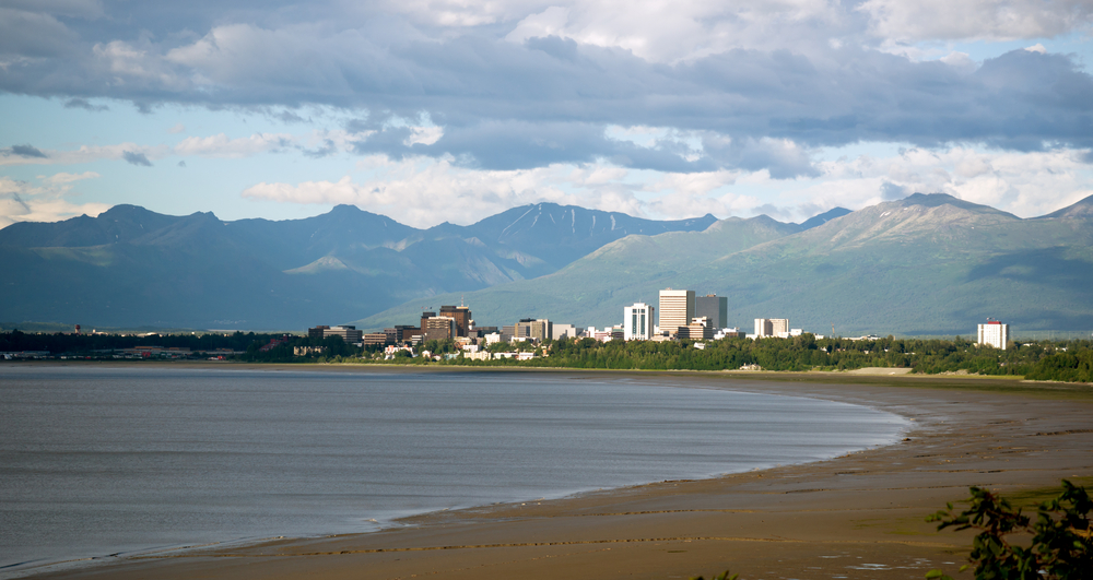 Attractions in Anchorage, sandy beach bay in Anchorage