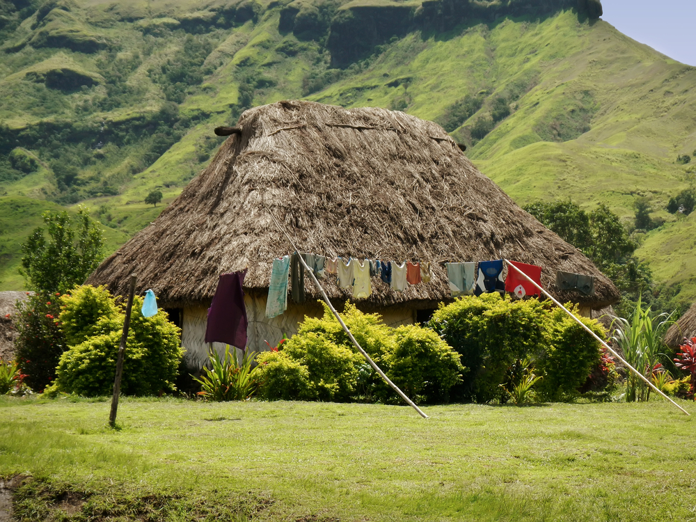 Traditional house of Navala village in Fiji, best villages in fiji