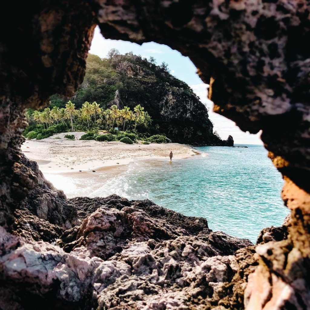 Family Vacation Fiji explore the caves