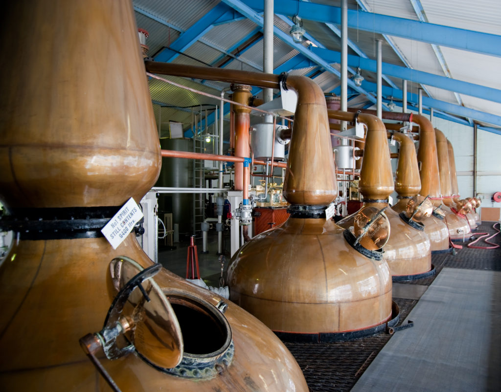 Whiskey Distillery Stills