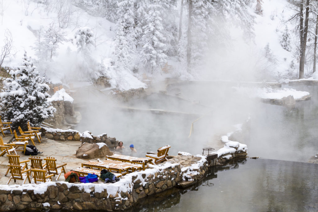 Hot Springs in the Rockies - Strawberry Hot Springs in Winter