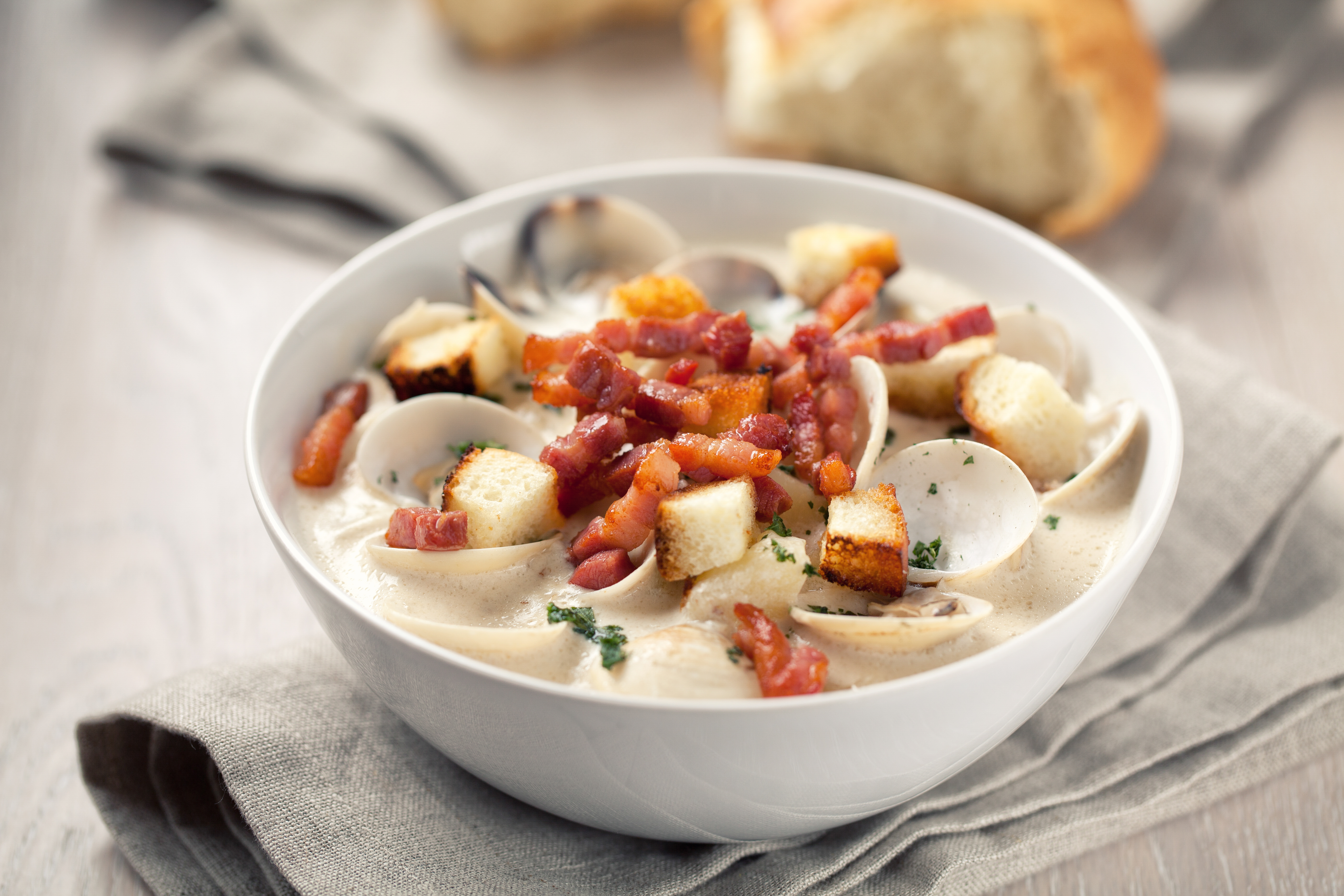 Celebrate National Clam Chowder Day - New England Clam Chowder in a Bowl