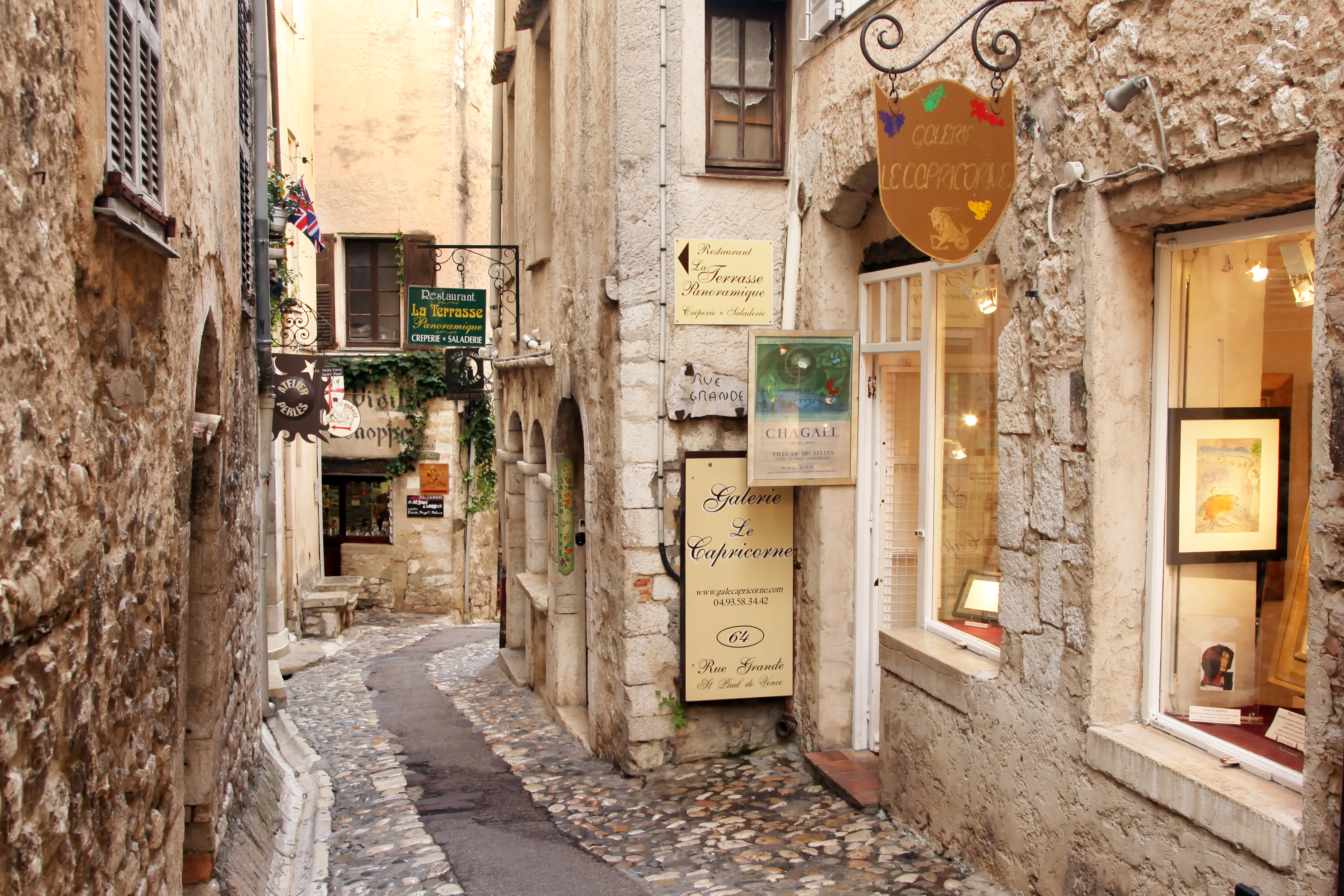 Vacation in a Fairytale Village in the South of France - Street in Saint Paul de Vence
