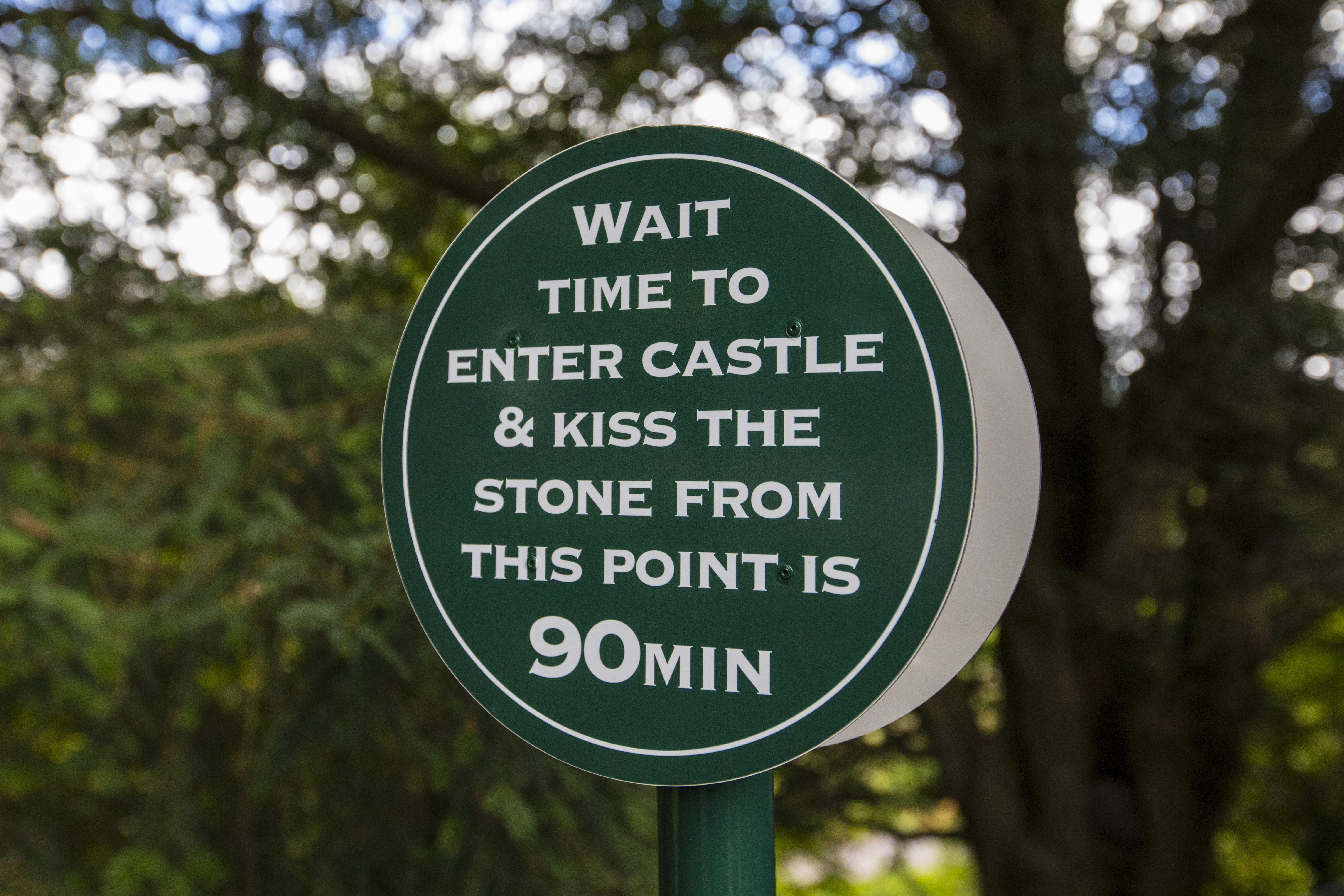 Best Things to Do in Ireland - Blarney Stone Wait Time Sign