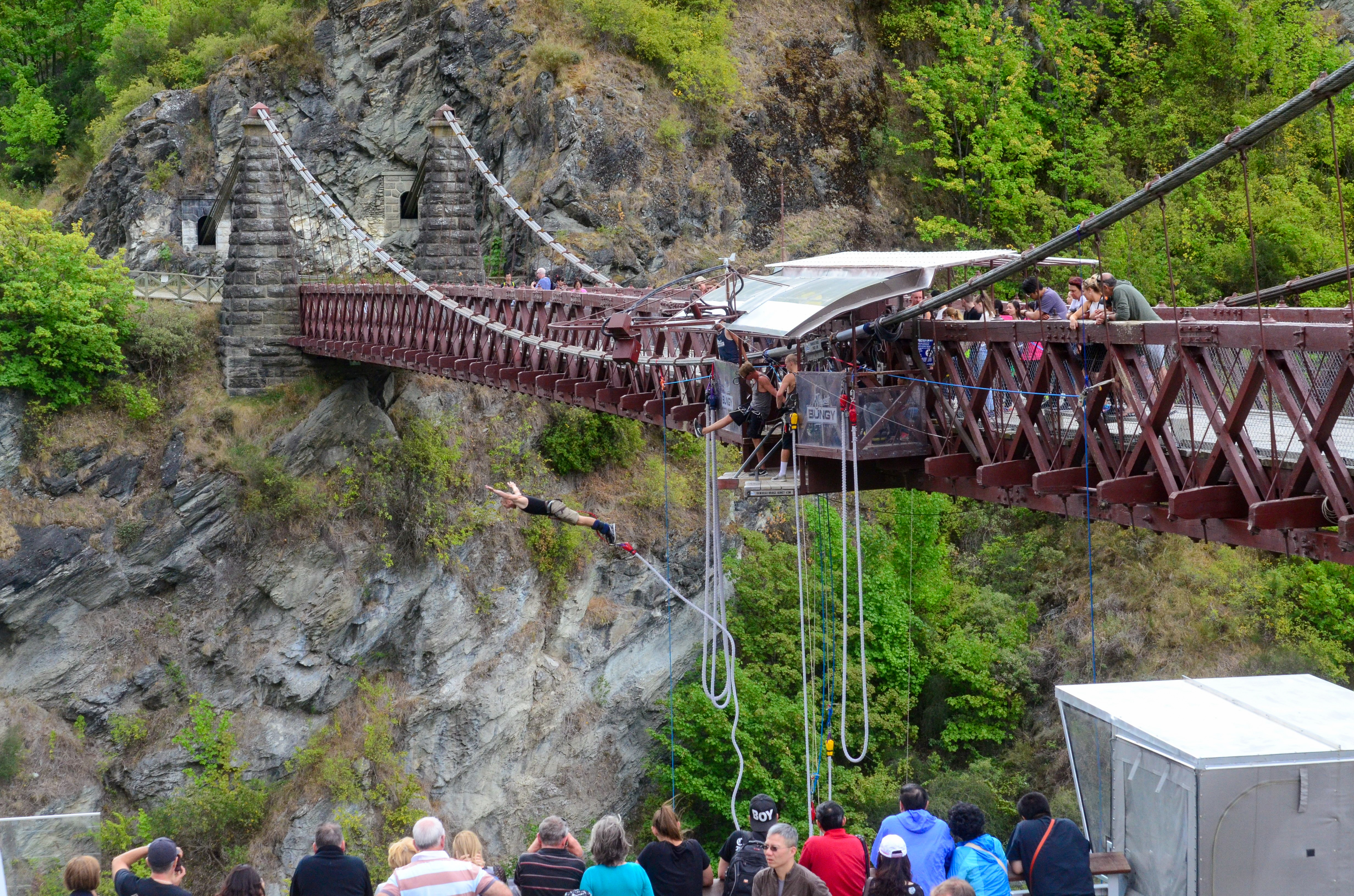 Thrilling Family Vacation Activities - Bungee Jumping from Kawarau Bridge in New Zealand