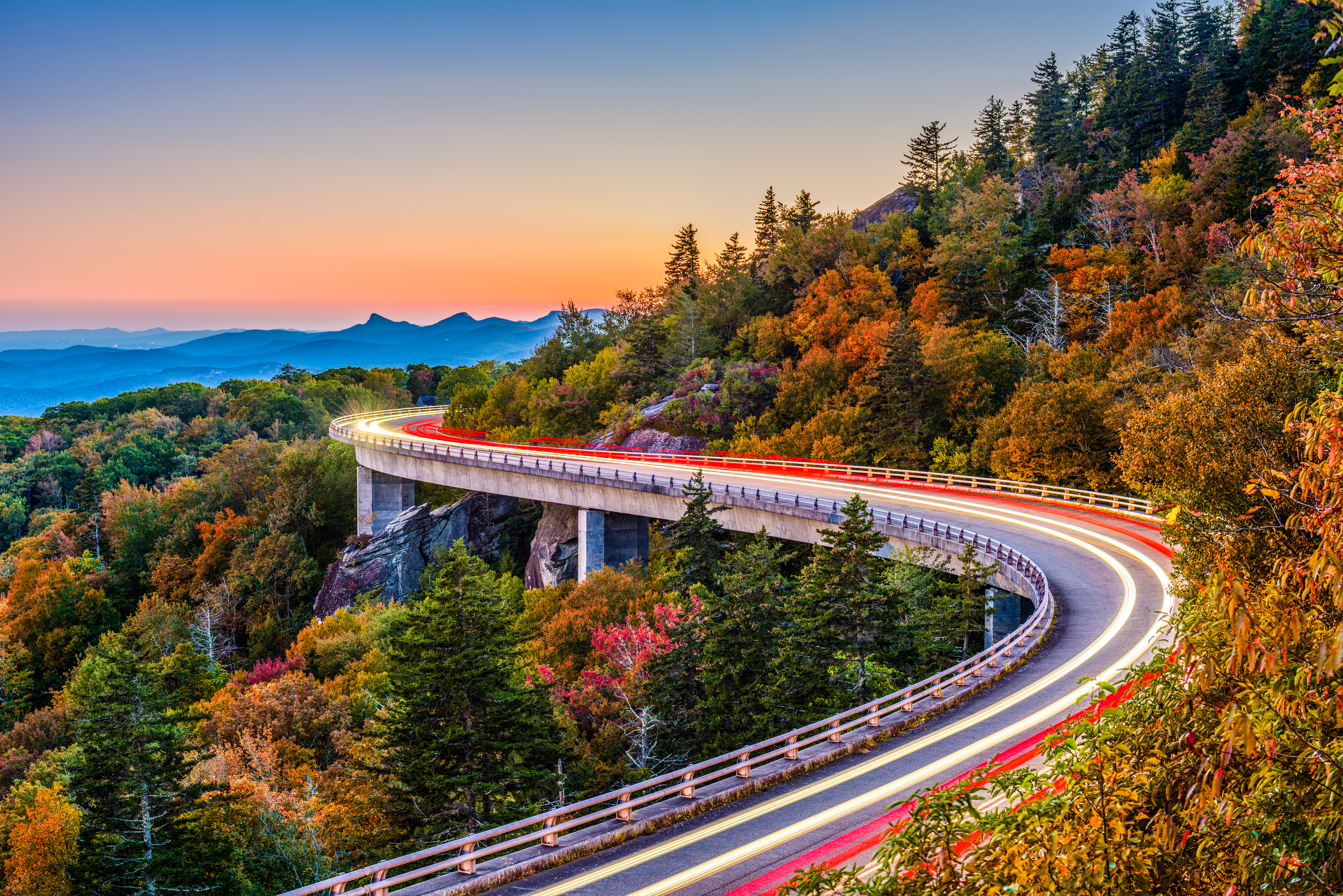 Best Things to Do in Asheville - Linn Cove Viaduct on the Blue Ridge Parkway