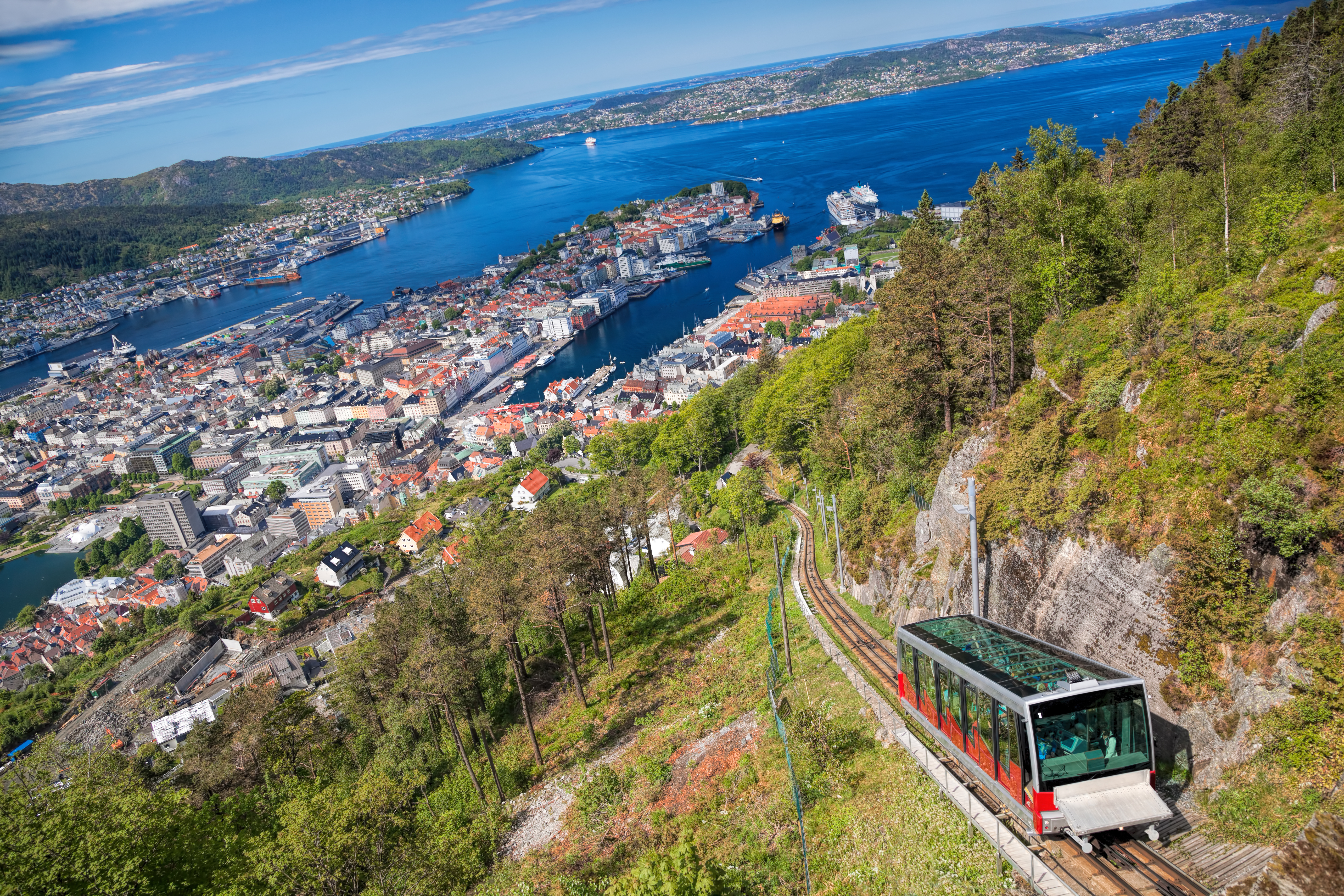 Experience an Amazing Vacation in Norway via a Cruise with Family in 14 Days - Mount Floyen Views in Bergen, Norway