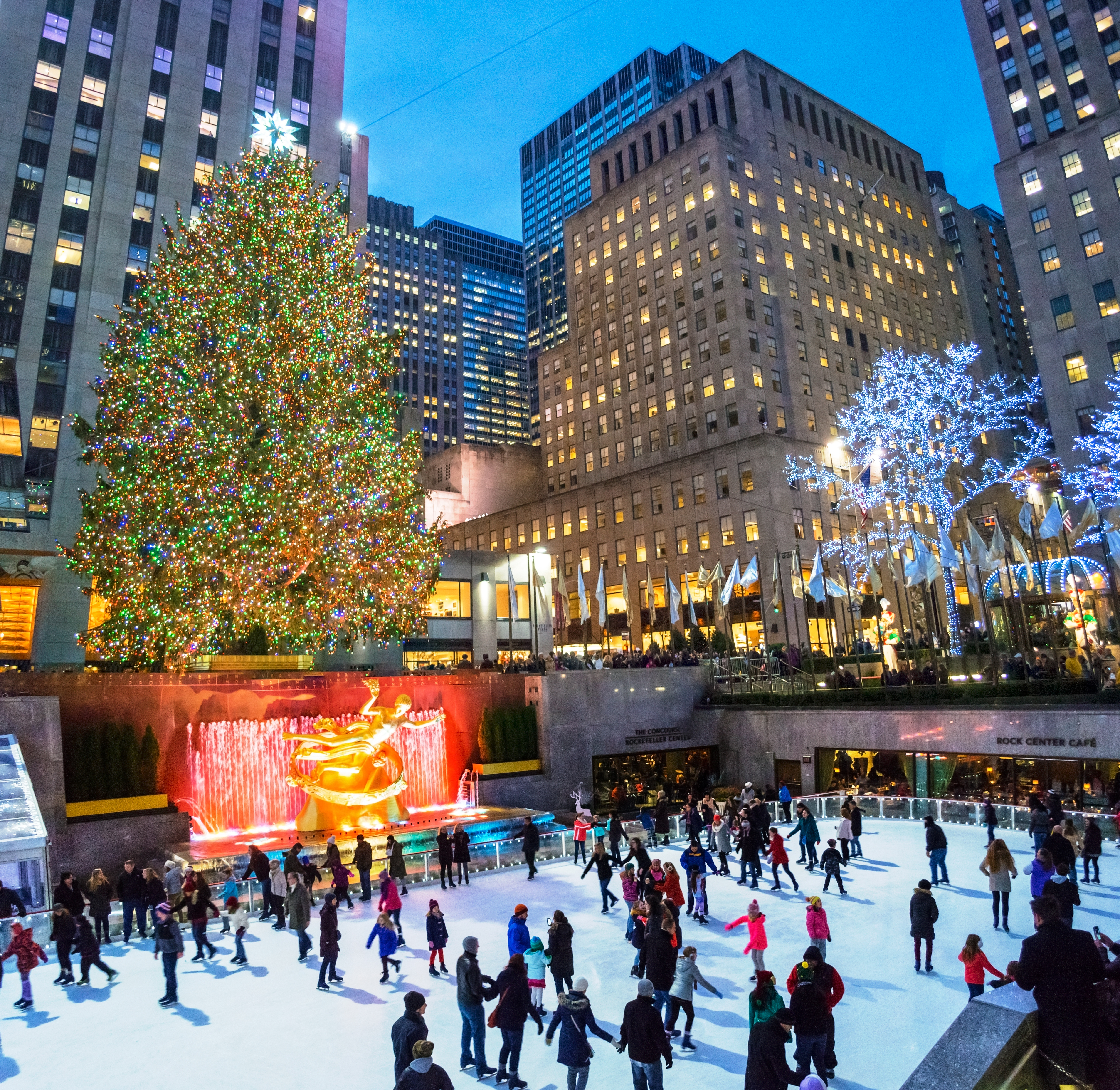 Feel the Christmas Spirit While on a Family Vacation in These Destinations - Rockefeller Center in New York City at Christmas