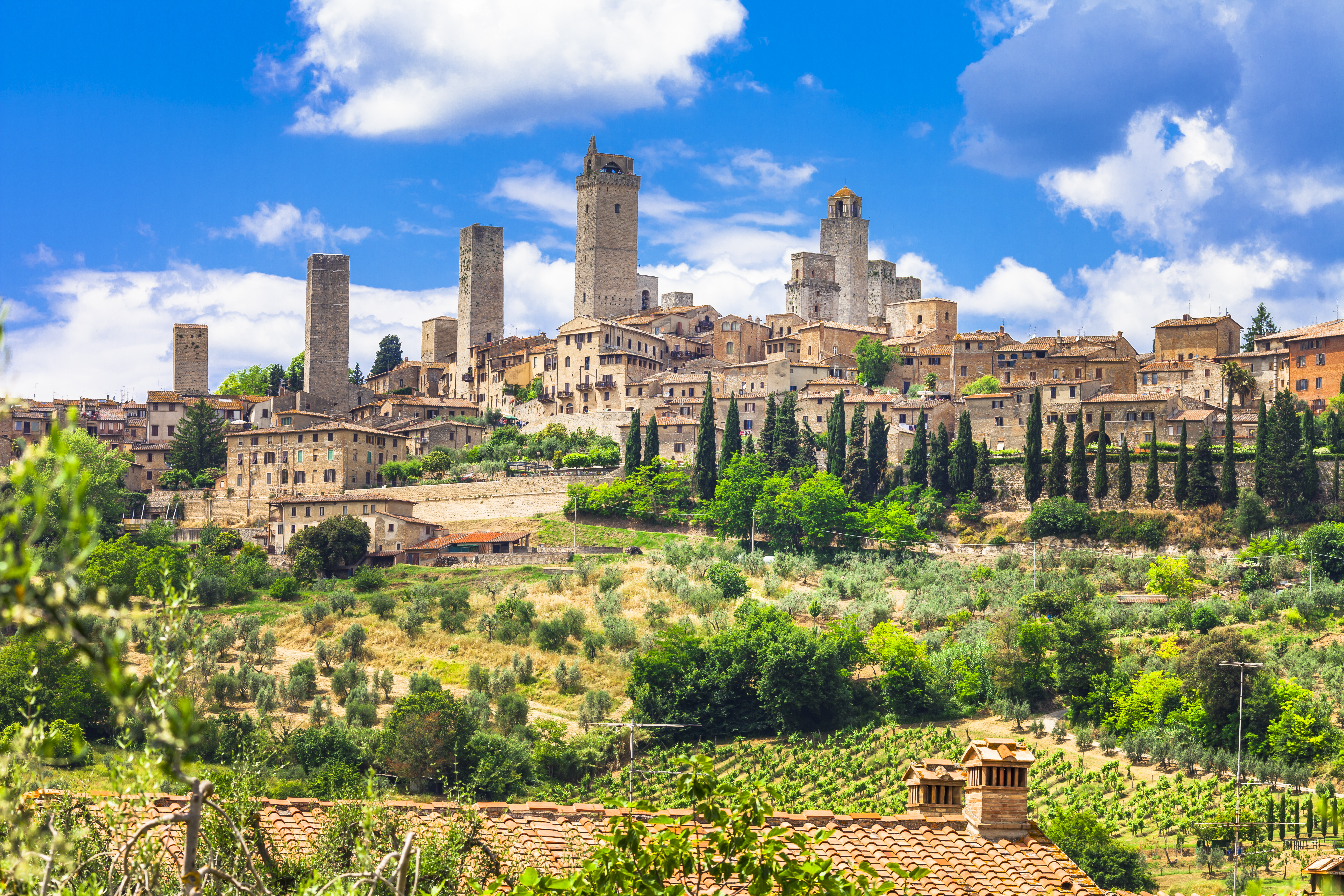Complete 3 Chapters in a Memory Book While on a Family Vacation in Italy - San Gimignano