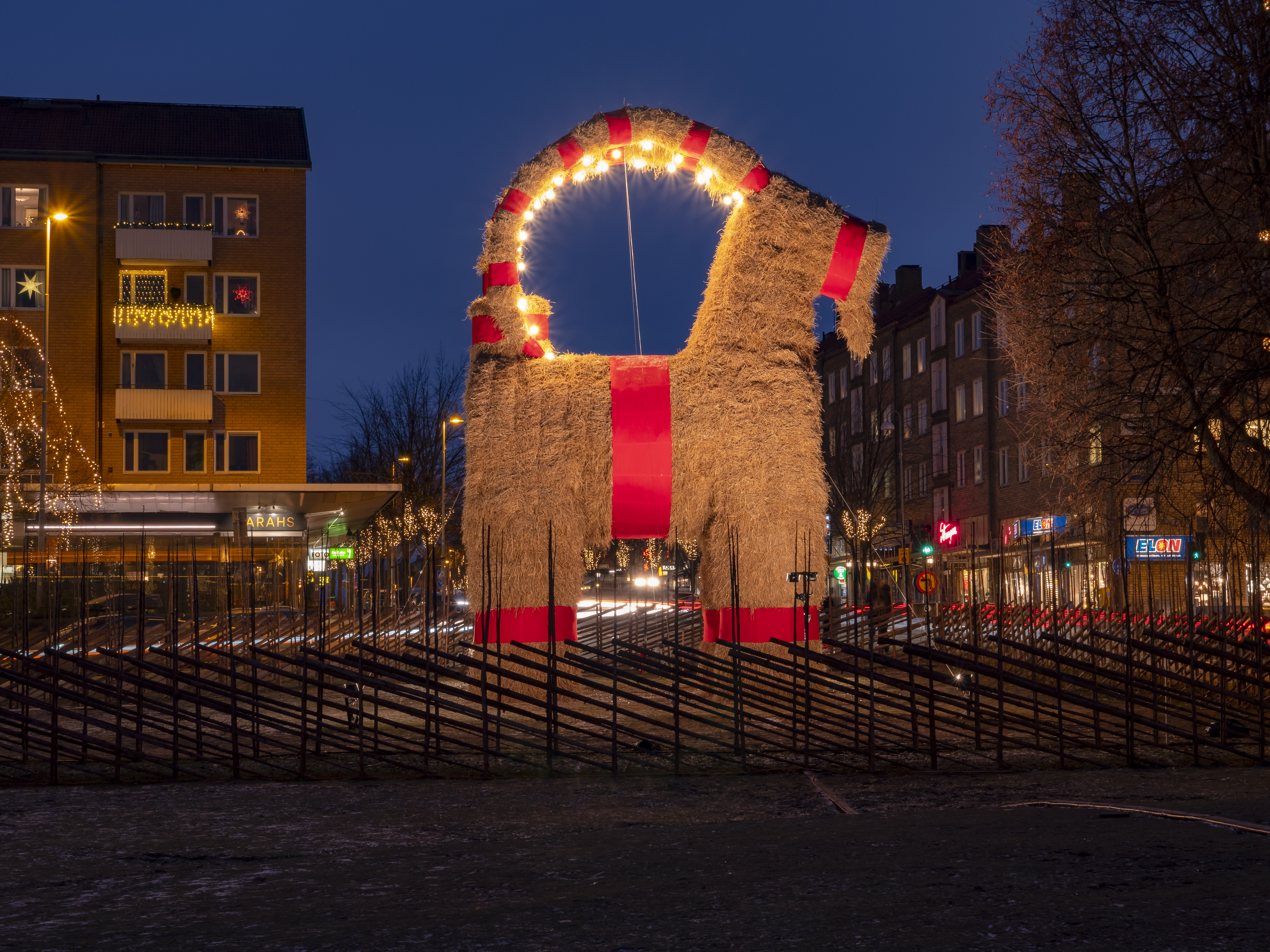 Amazing Christmas Traditions Around the World to Experience During Your Family Vacation - Yule Goat in Sweden - Gavle Goat in Sweden
