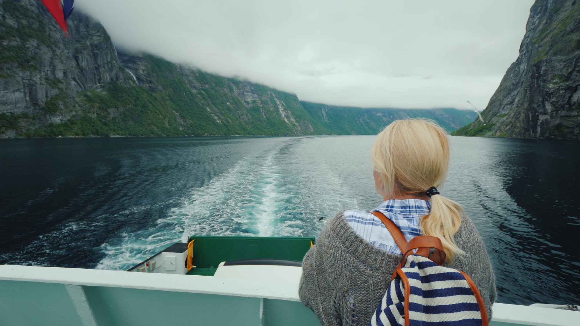 Best Places for Single Women to Travel - Solo Female Traveler Viewing a Fjord in Norway from a Cruise Ship