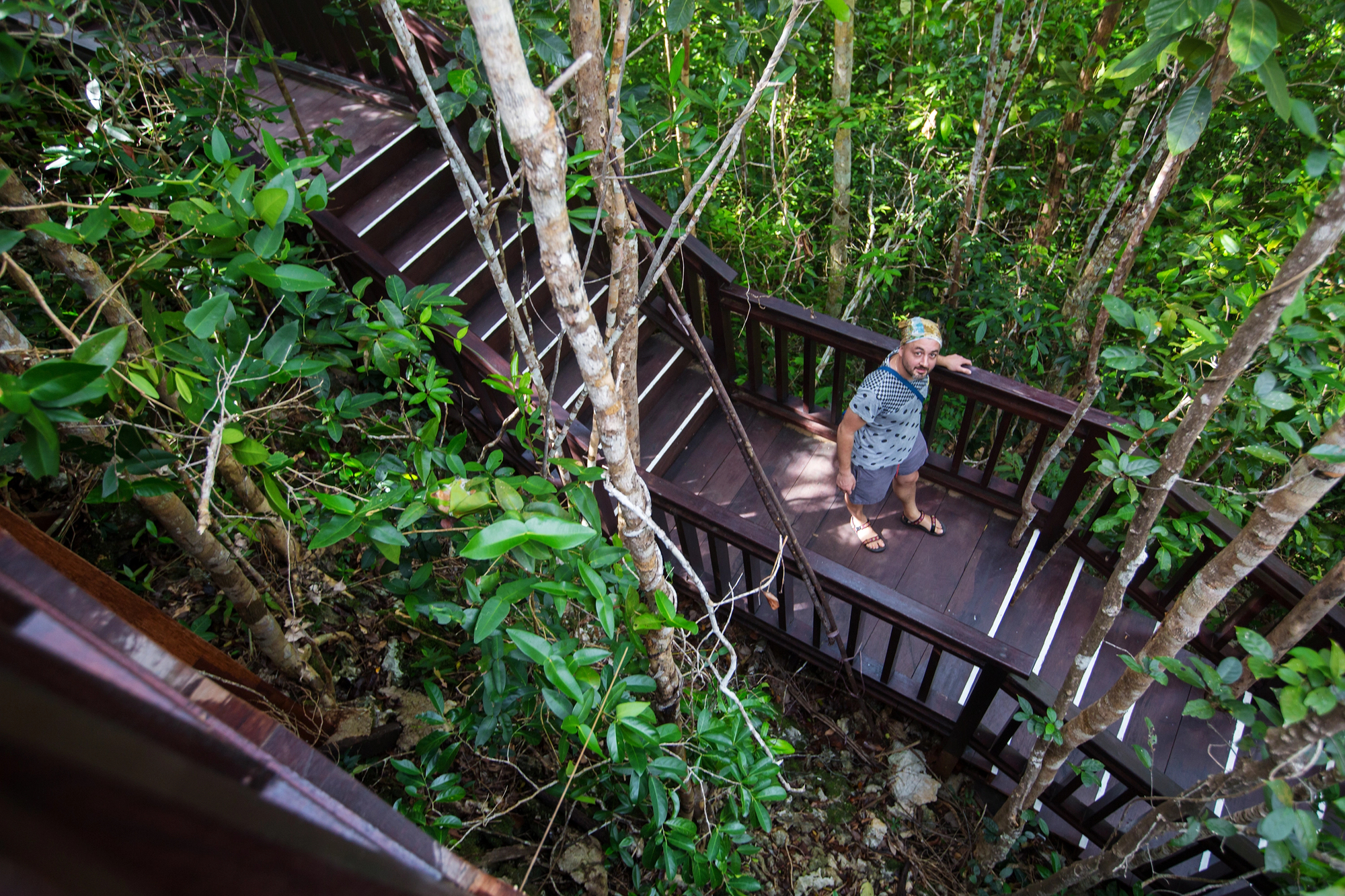 Unforgettable Adventure Travel Destinations for Empty Nesters: Hidden Gems Await!  - Steps Leading to Piaynemo Viewpoint in Raja Ampat Indonesia