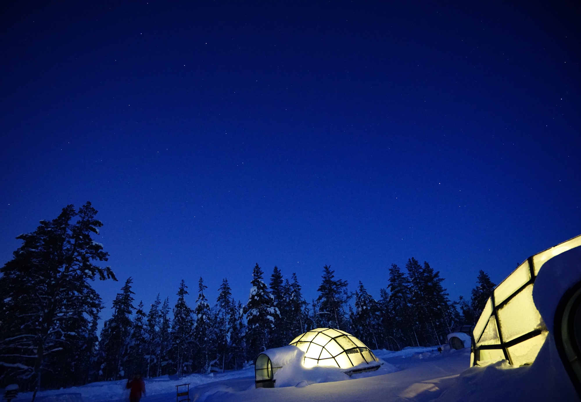 Glass Igloo in Lapland for Viewing the Northern Lights
