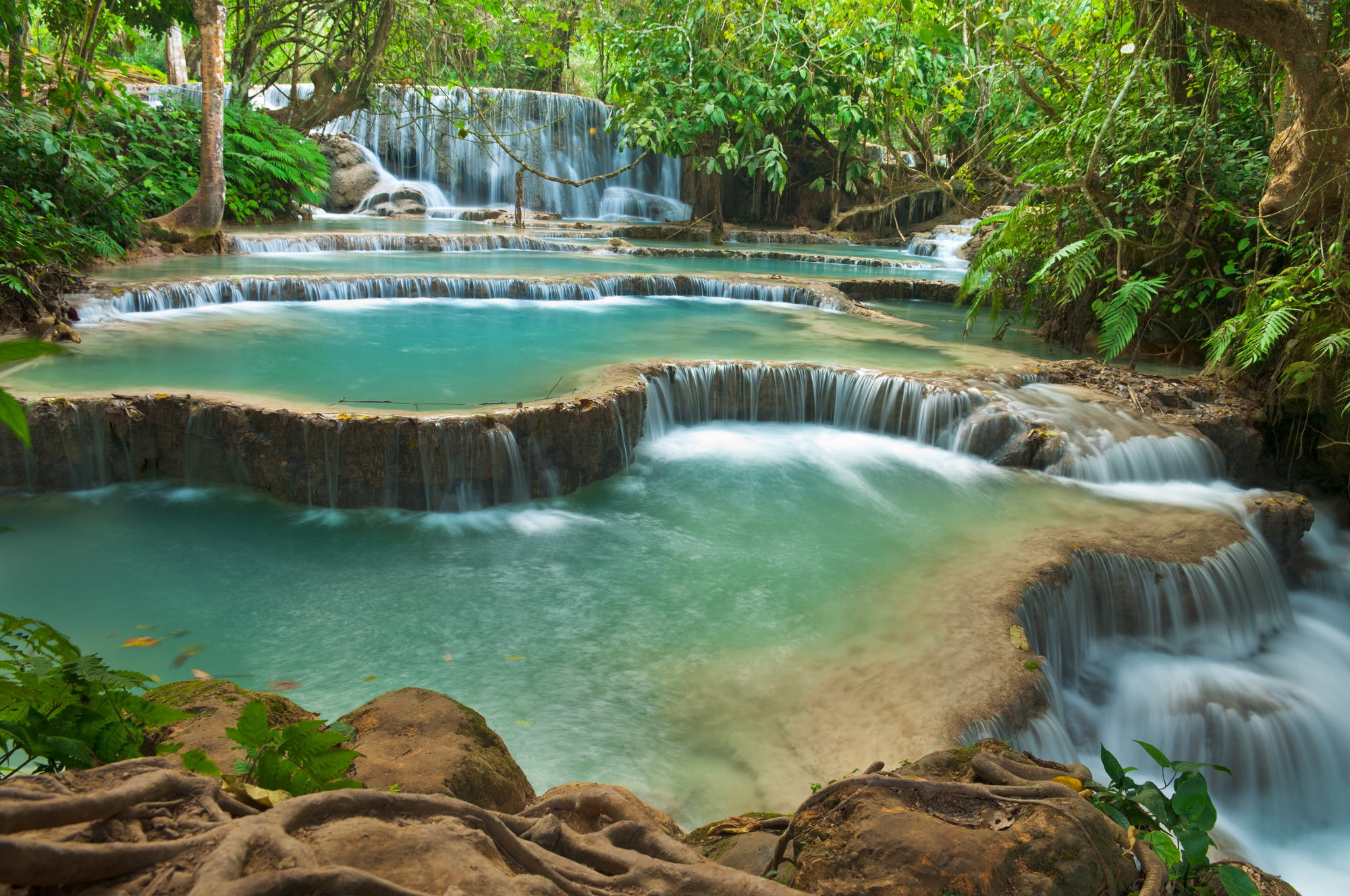 Hidden Gems in Asia for Solo Female Travelers: Safe, Scenic, and Off the Beaten Path - Kuang Si Waterfall in Luang Prabang Laos