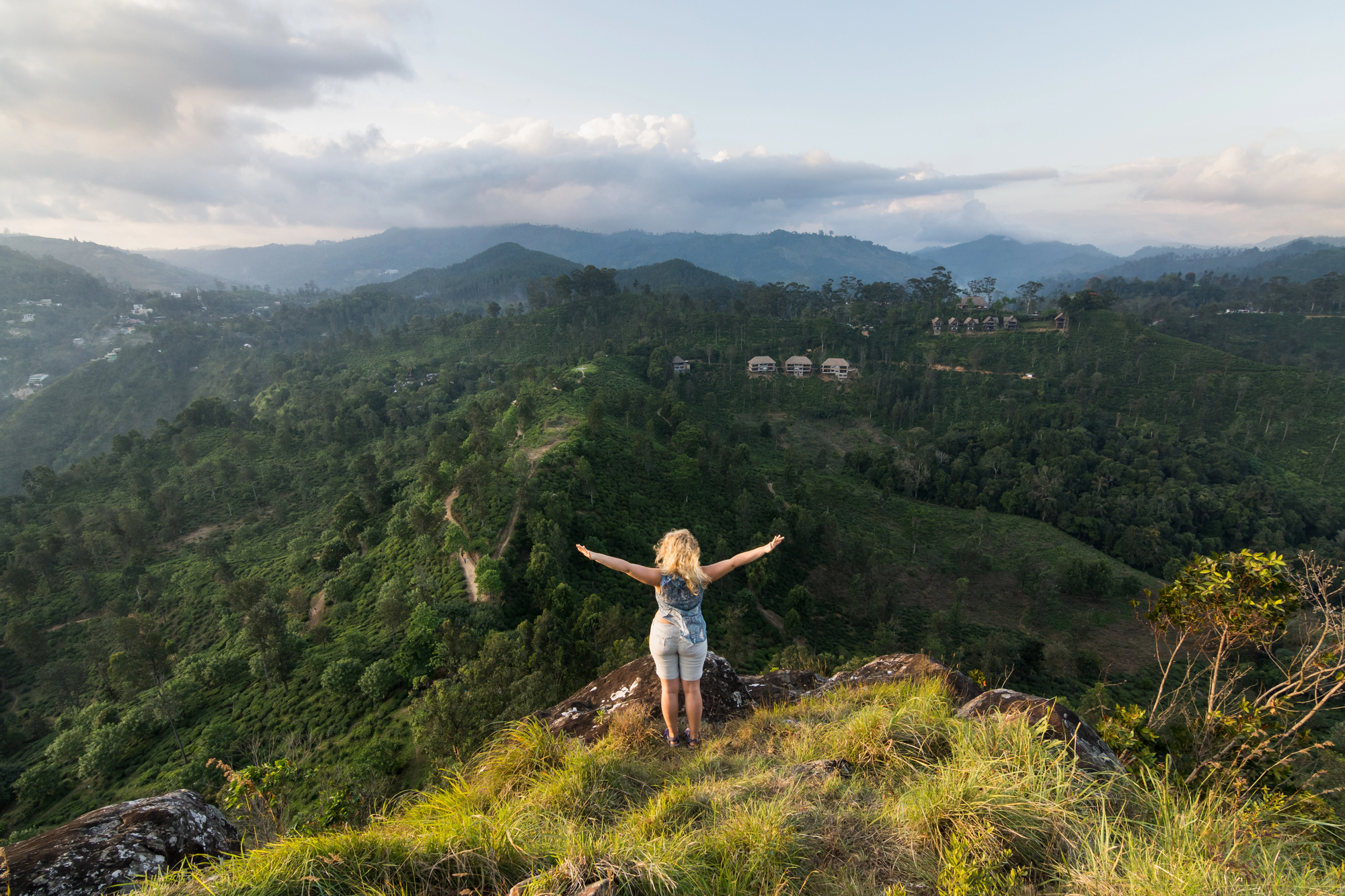 Hidden Gems in Asia for Solo Female Travelers: Safe, Scenic, and Off the Beaten Path - Woman Standing on Top of a Hill in Ella Sri Lanka