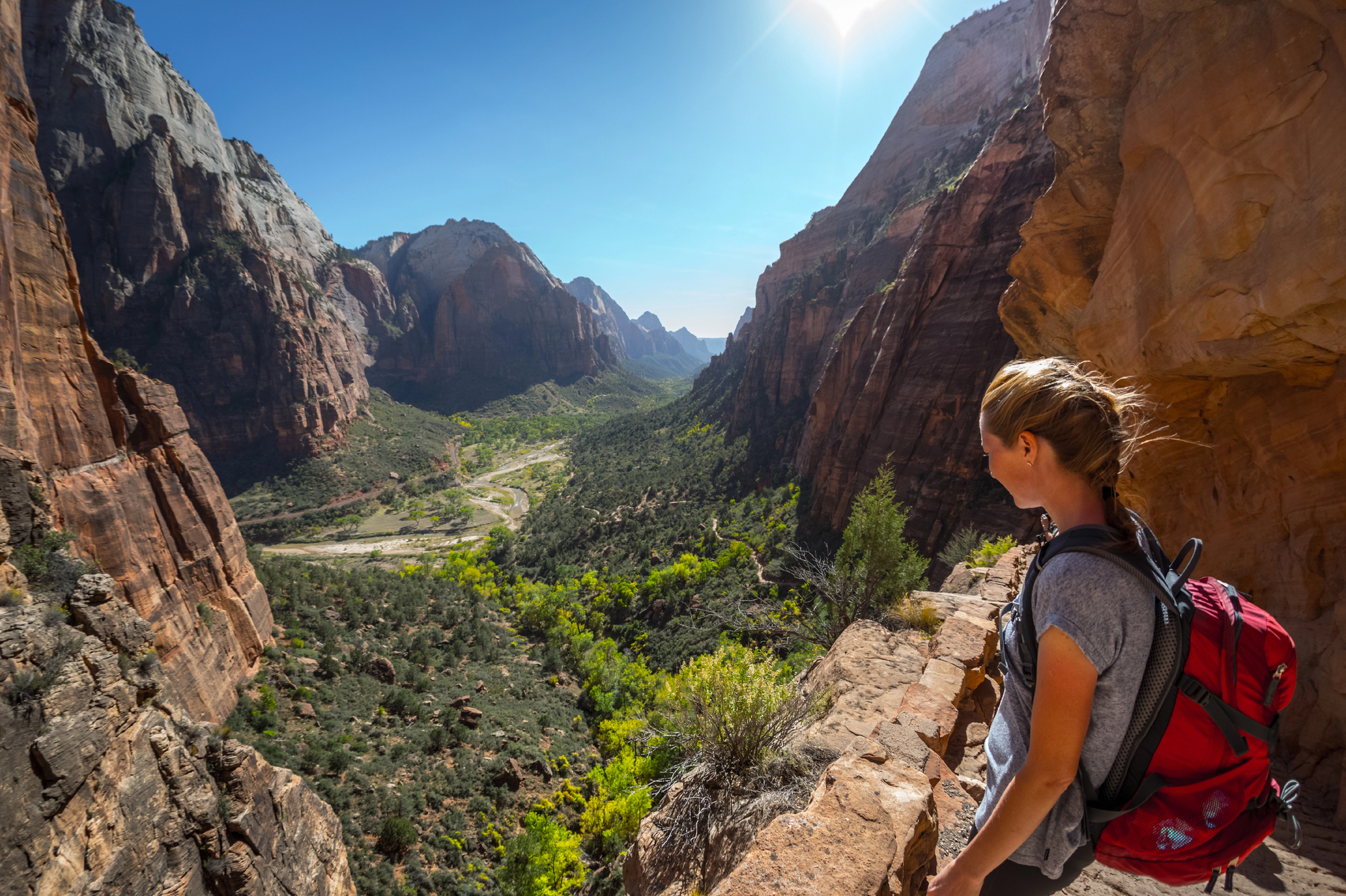 Best Hiking Trails for Solo Female Travelers: Safe, Scenic, and Empowering Adventures - Solo Female Hiking Angels Landing in Zion National Park