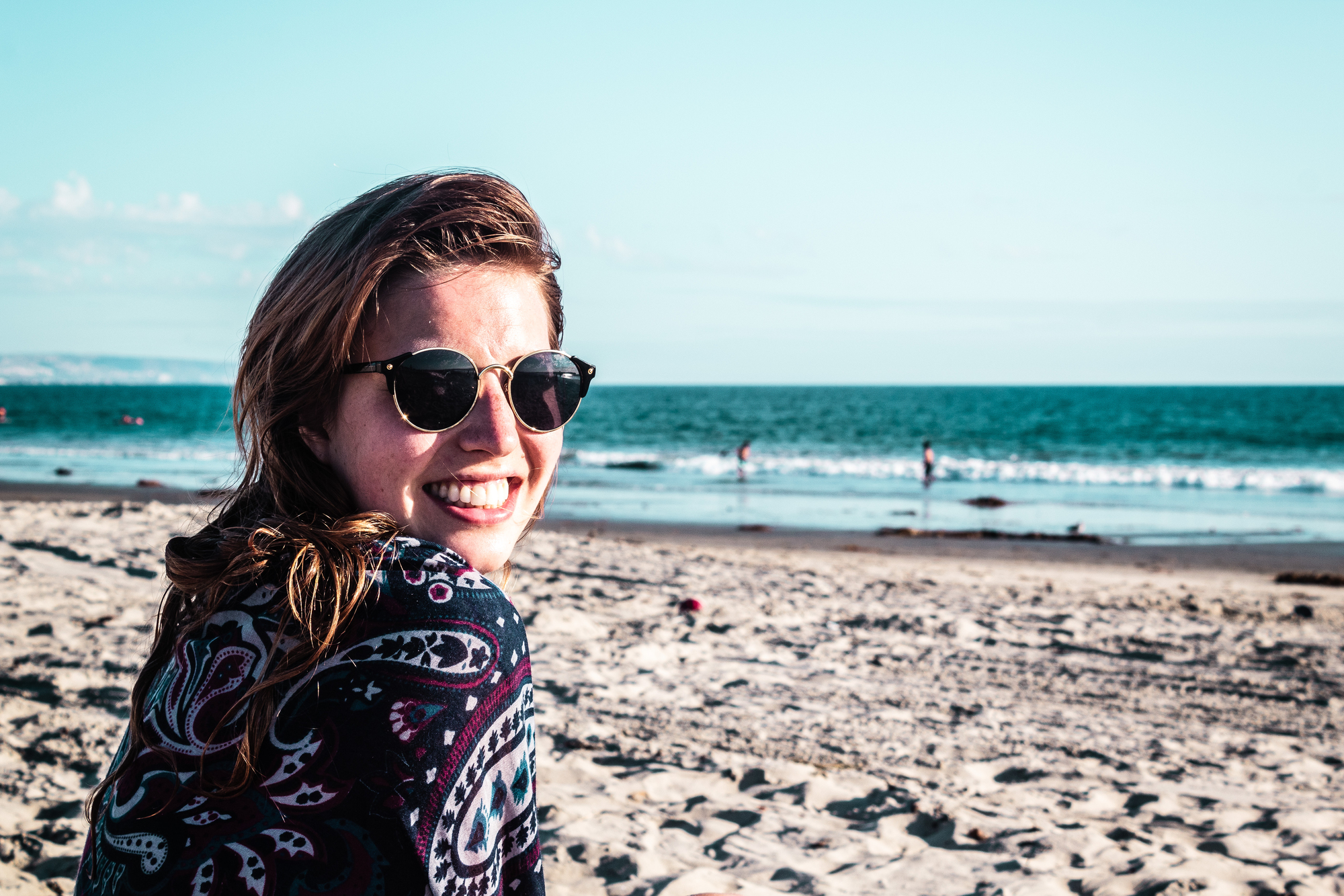 Girl at Coronado Beach, San Diego