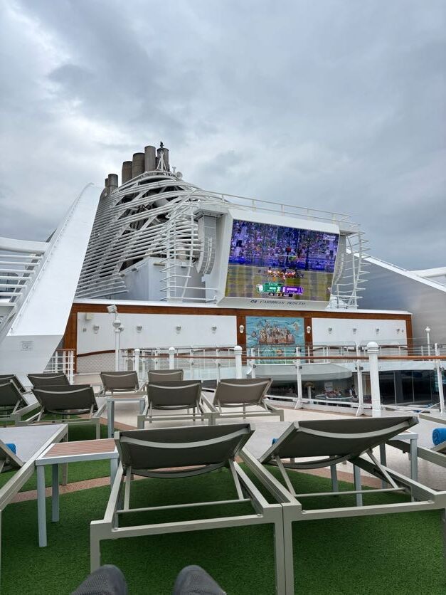 Football on the Lido Deck During Our Alaska Cruise
