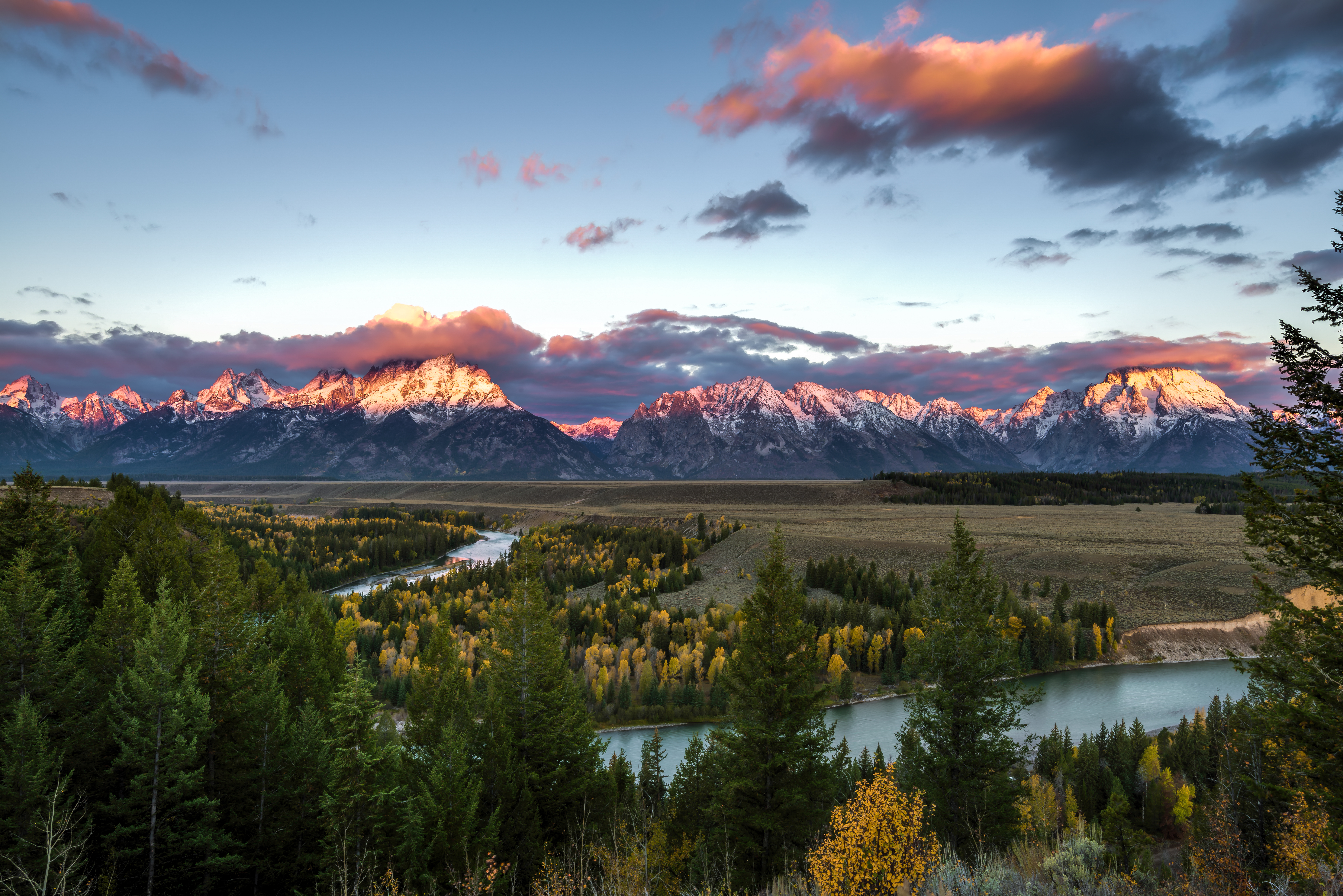 Best National Parks for Couples Who Love Adventure - Grand Teton National Park Mountain Reflection at Snake River Overlook