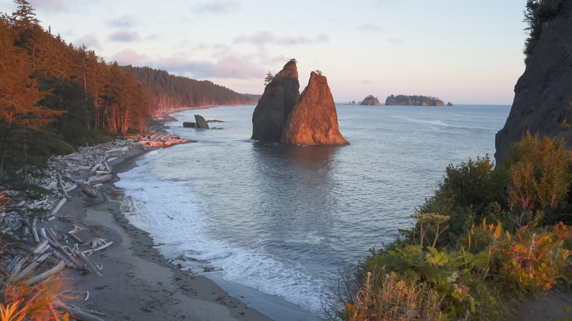 Split Rock at Rialto Beach in Olympic National Park