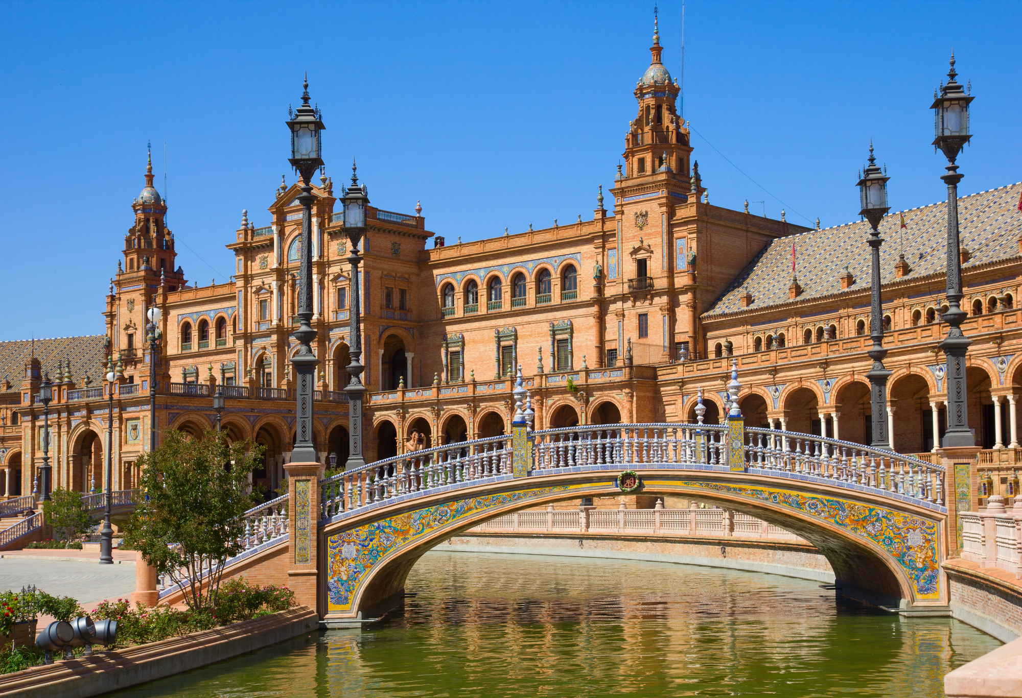 Portugal, Spain, & Morocco Travel: Three Countries, One Unforgettable Mediterranean Journey - Bridge of Plaza de Espana in Seville Spain