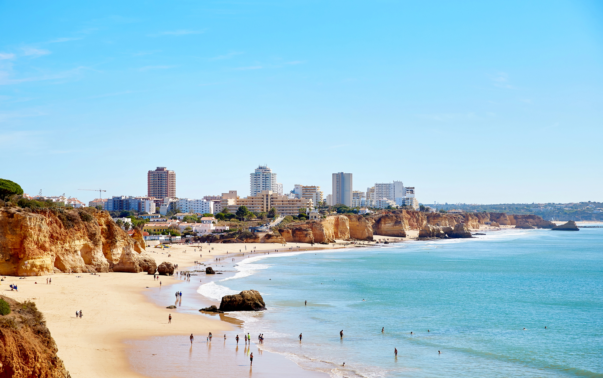 Portugal, Spain, & Morocco Travel: Three Countries, One Unforgettable Mediterranean Journey - City and Beach in Portimao Portugal