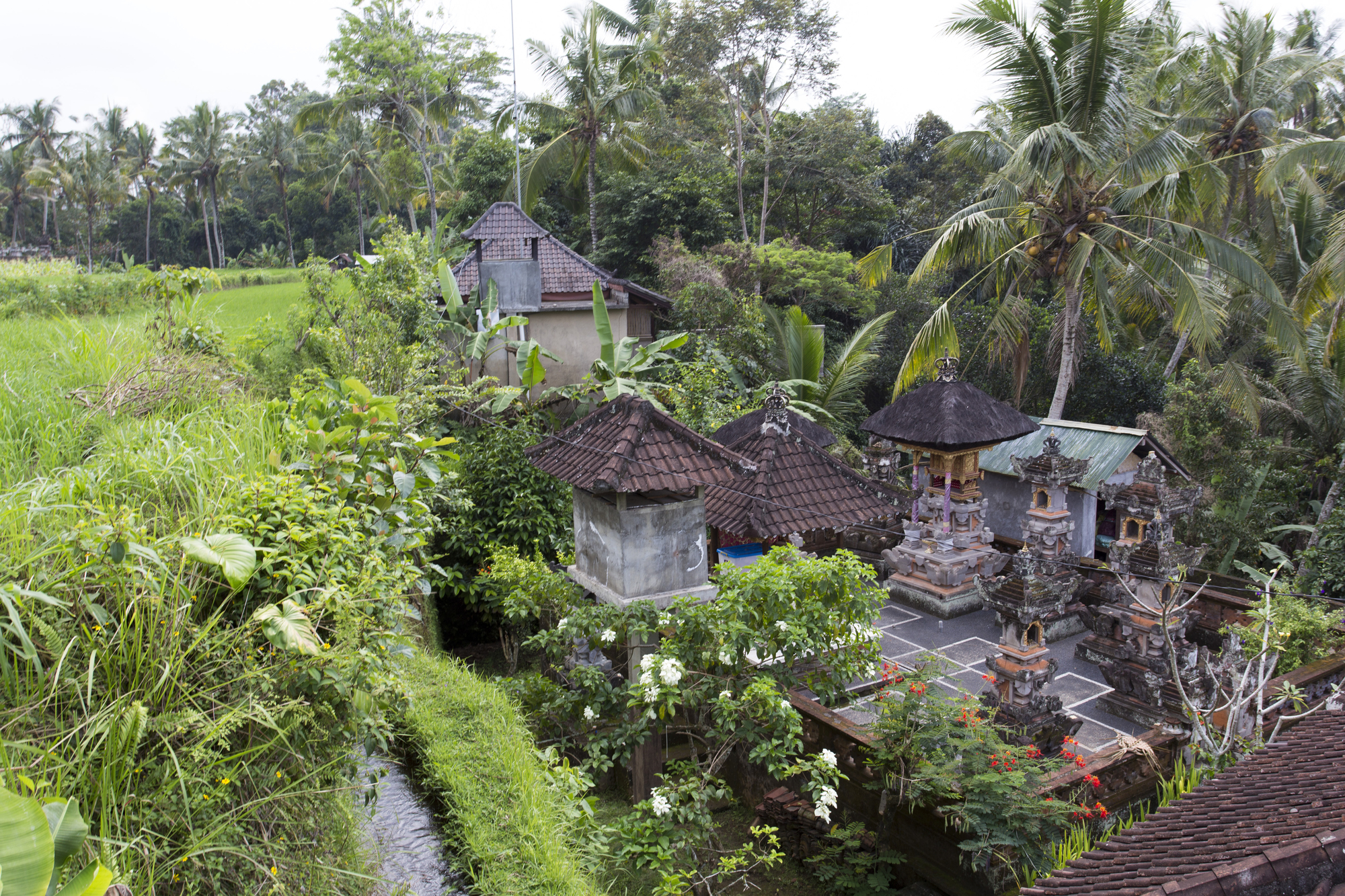 Balinese Temple Near Ubud in Bali Indonesia
