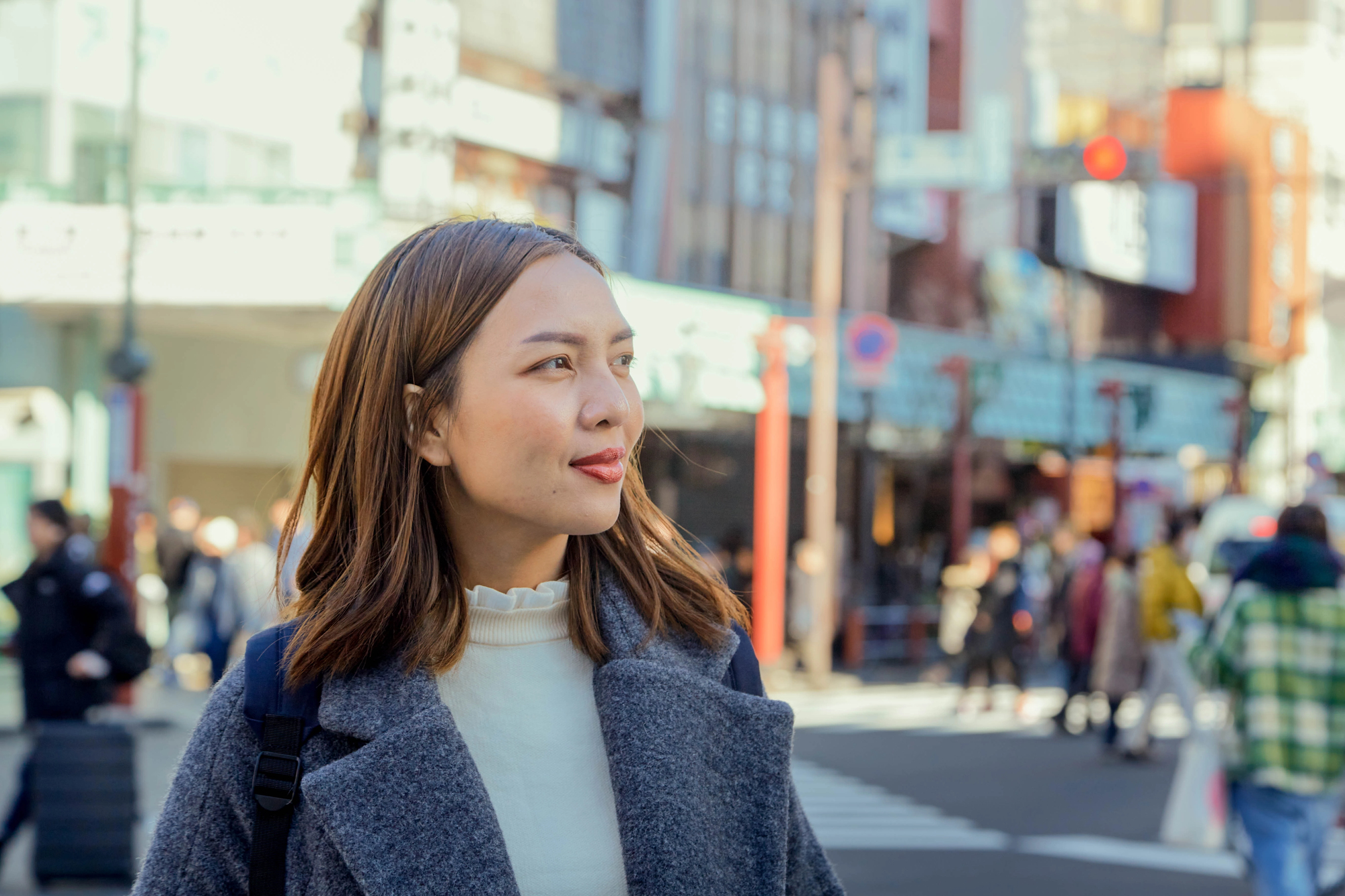 Solo Female Traveler Exploring Tokyo 