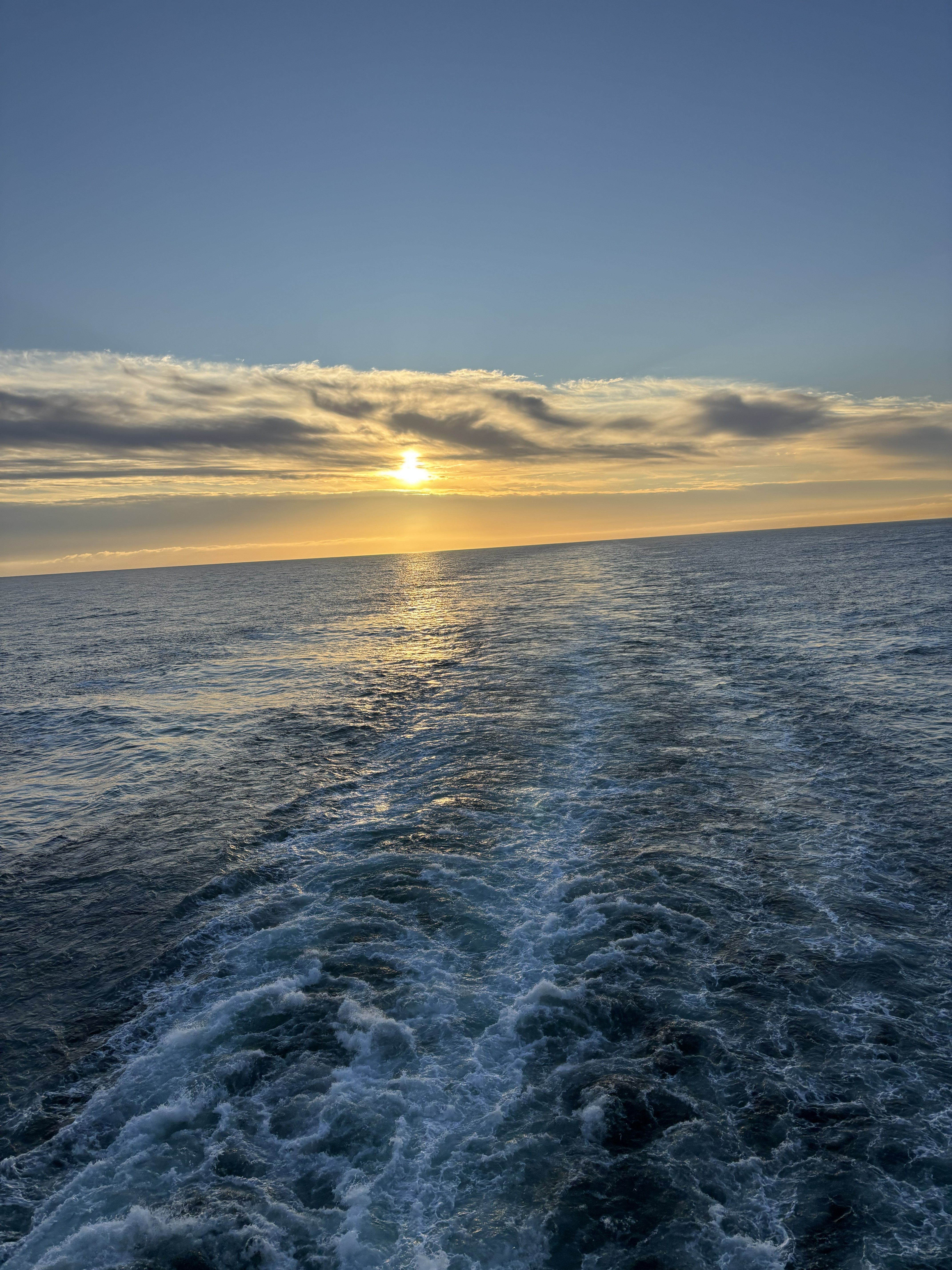 Sunrise from the Deck of a Cruise Ship